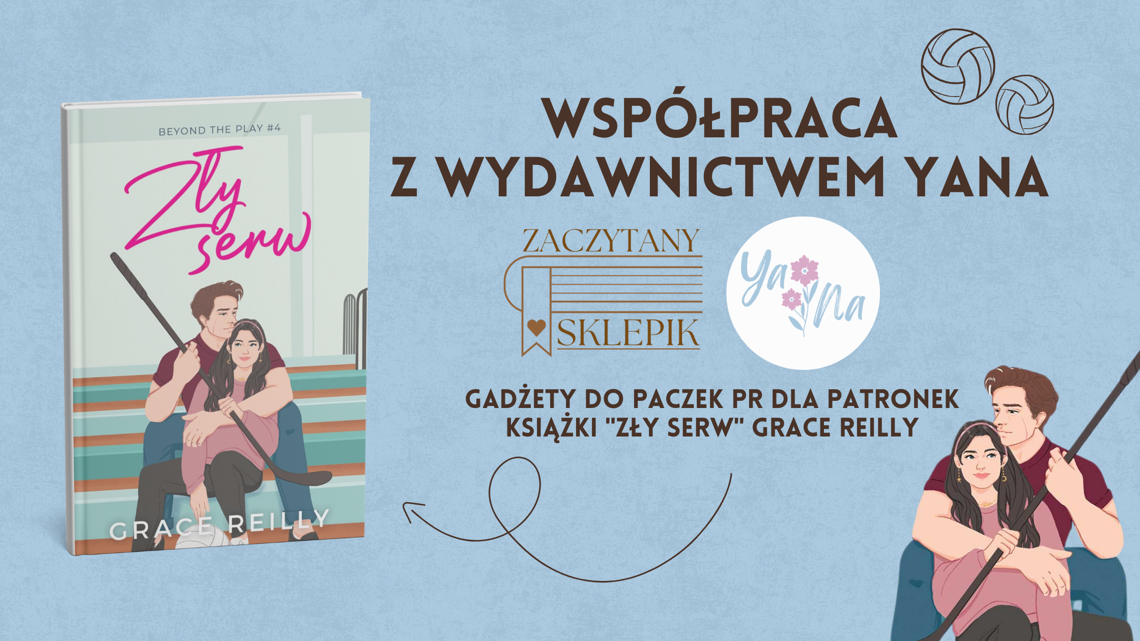 Zaczytany Sklepik x Wydawnictwo YaNa – Gadżety do paczek PR dla patronek książki 